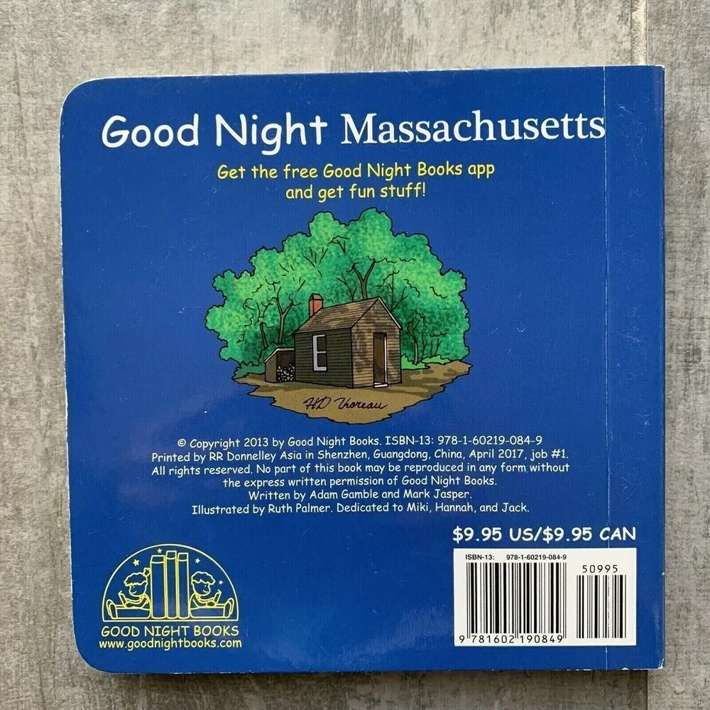 Good Night Massachusetts (Good Night Our World) - Board book - VERY GOOD